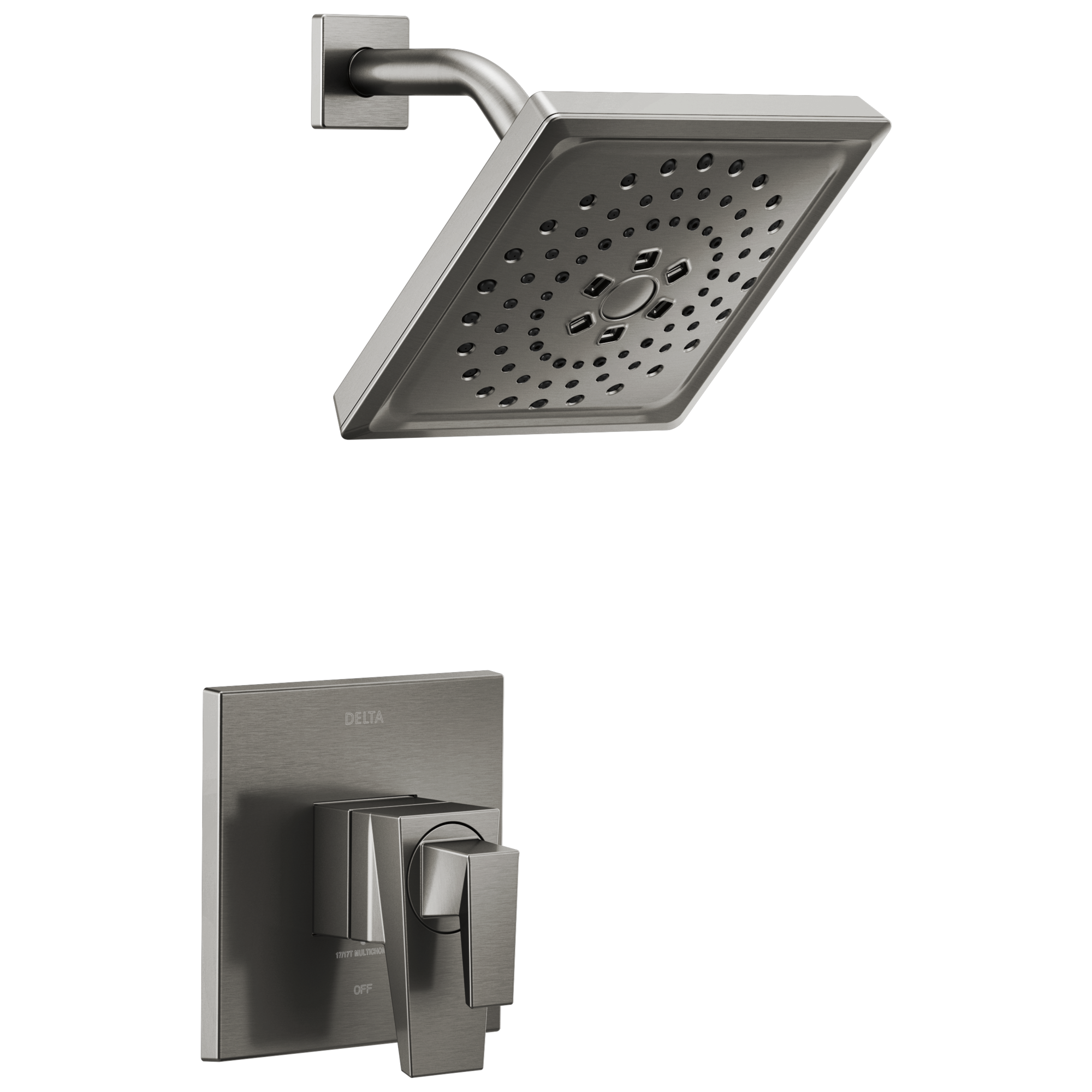 Delta - 17 Series H2Okinetic Shower Only Trim - Lumicoat® Black Stainless - T17243-KS-PR