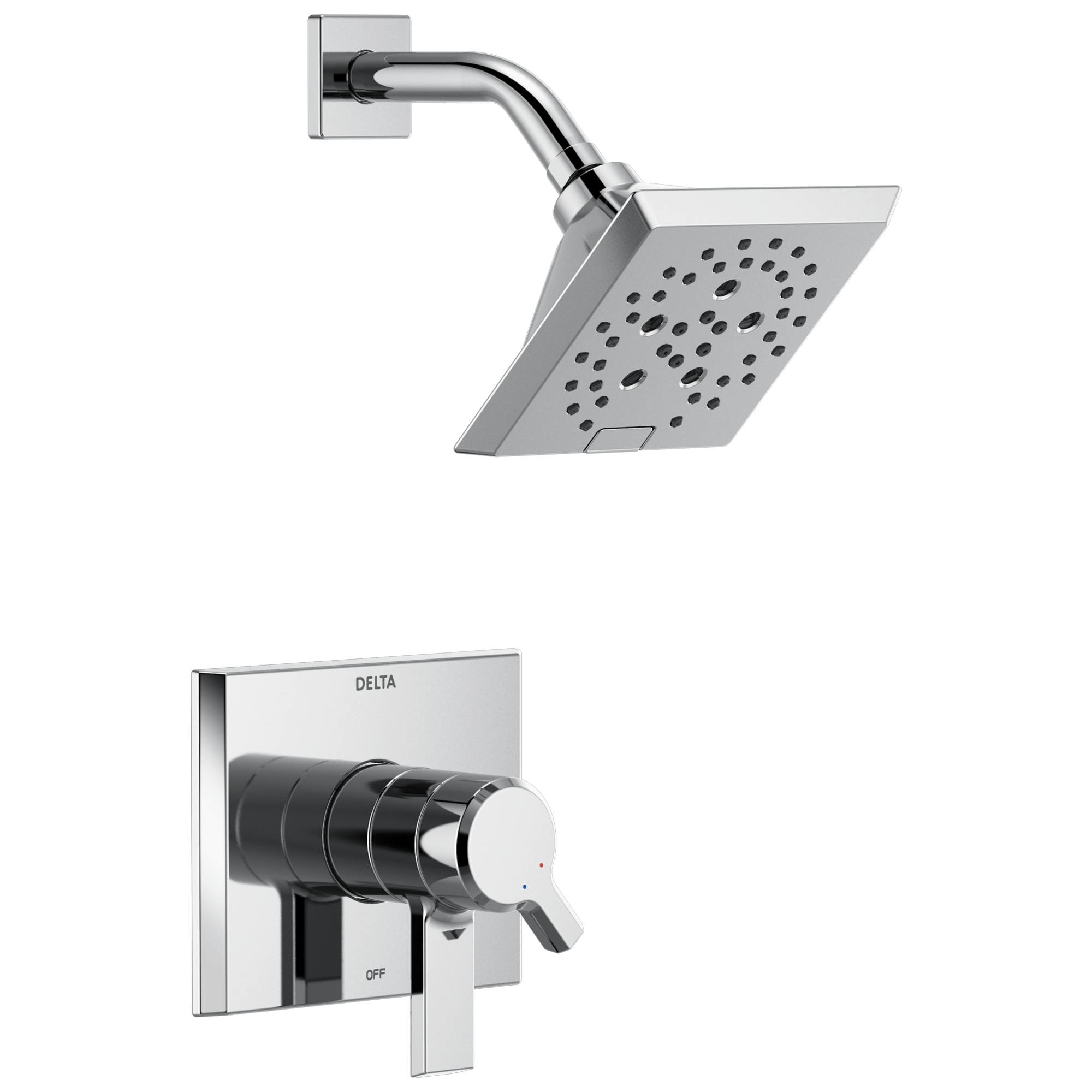 Delta - Monitor® 17 Series H2OKinetic® Shower Trim - Lumicoat® Chrome - T17299-PR