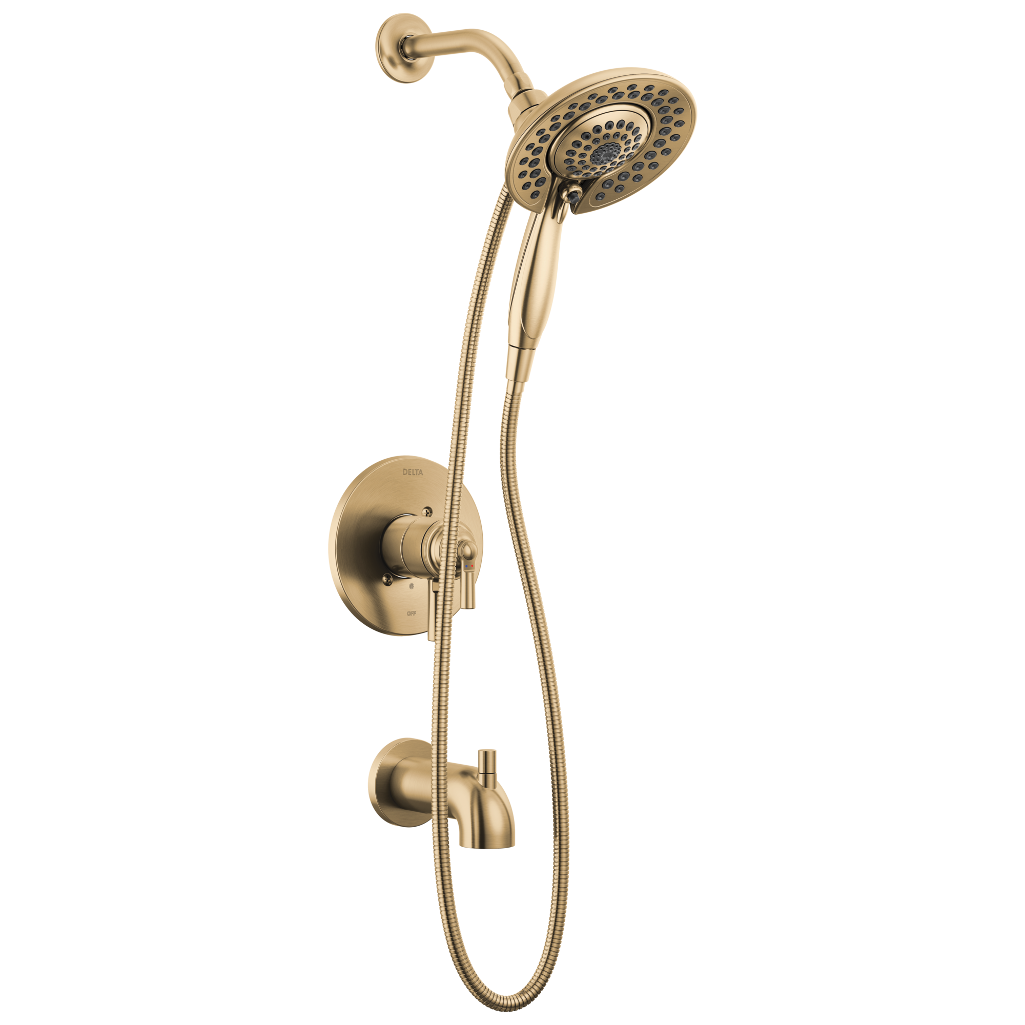 Delta - Monitor® 17 Series Tub & Shower Trim with In2ition® - Champagne Bronze - T17435-CZ-I