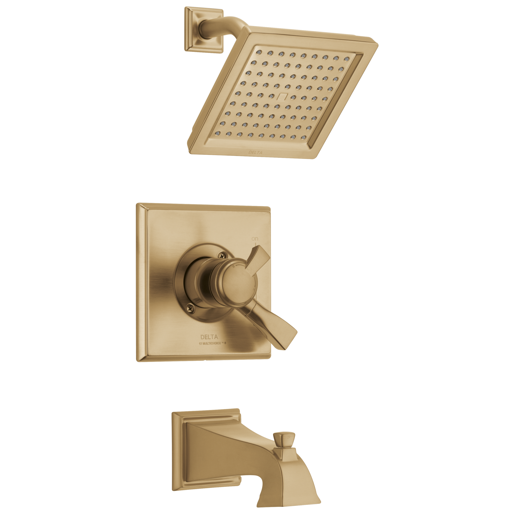 Delta - Monitor® 17 Series Tub & Shower Trim - Champagne Bronze - T17451-CZ-WE