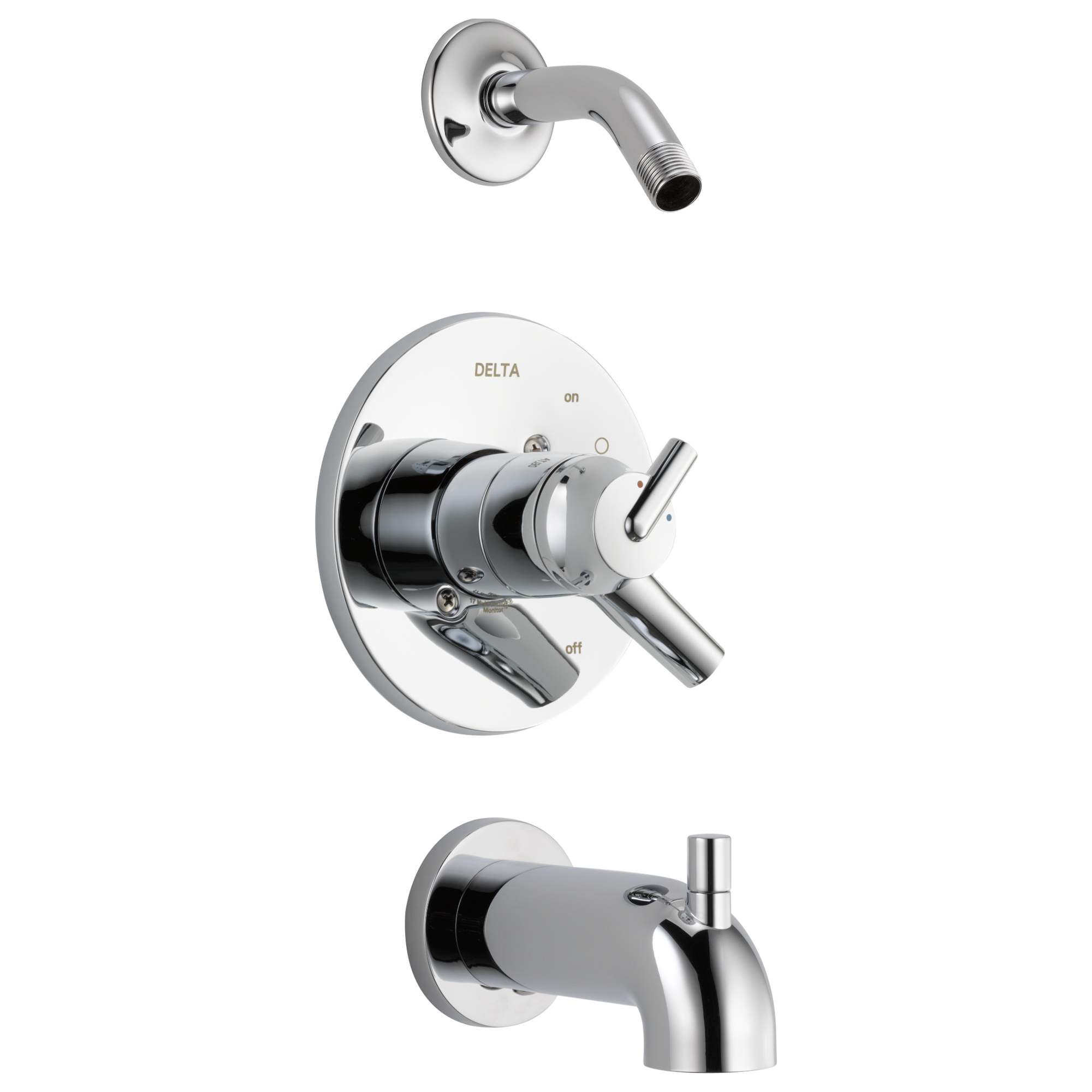 Delta - Monitor® 17 Series Tub & Shower Trim - Less Shower Head - Chrome - T17459-LHD