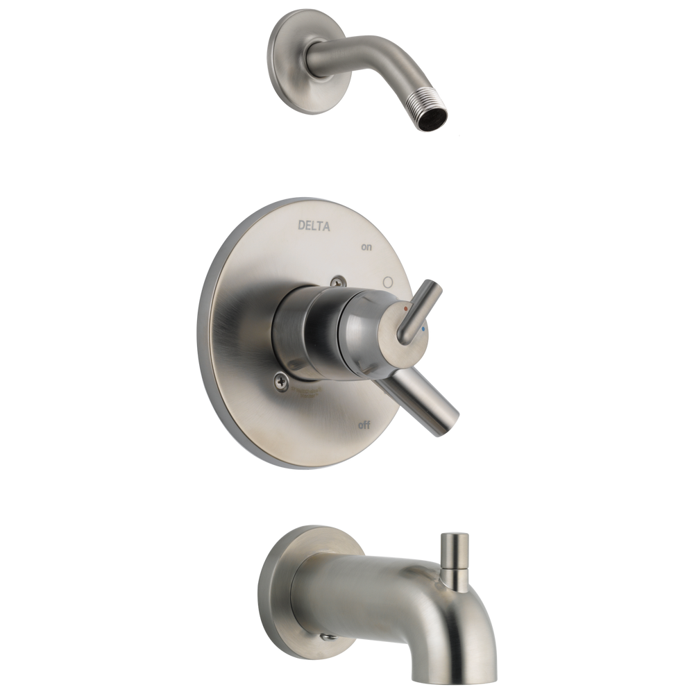 Delta - Monitor® 17 Series Tub & Shower Trim - Less Shower Head - Stainless - T17459-SSLHD