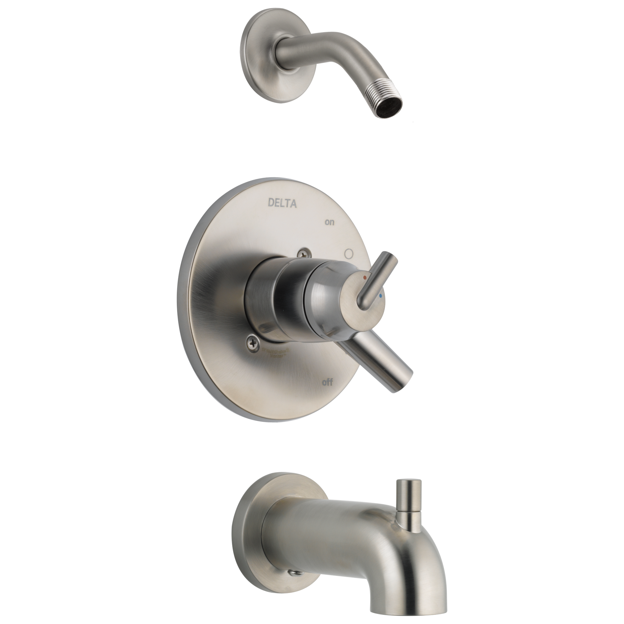 Delta - Monitor® 17 Series Tub & Shower Trim - Less Shower Head - Stainless - T17459-SSLHD