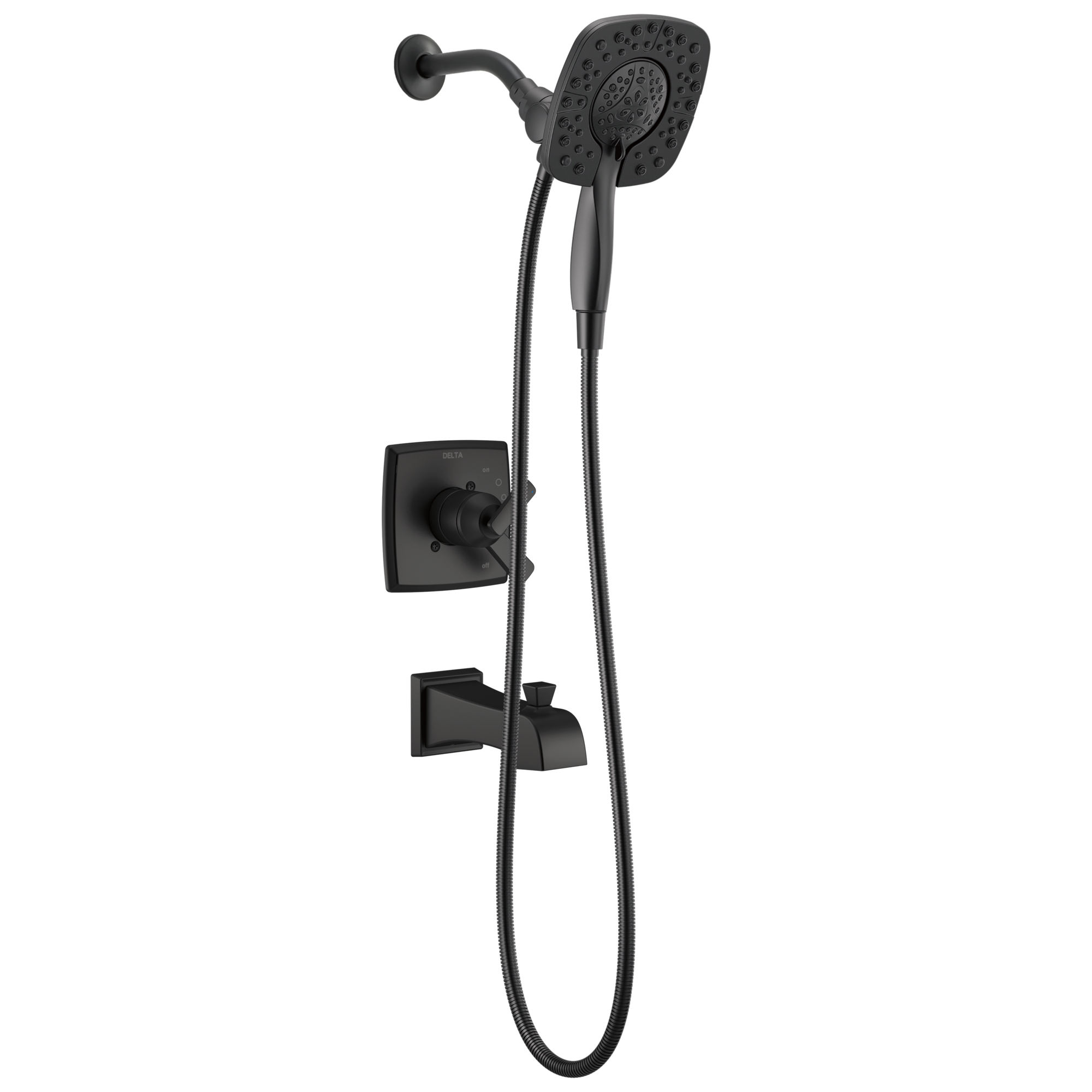 Delta - Monitor® 17 Series Shower Trim with In2ition® - Matte Black - T17464-BL-I