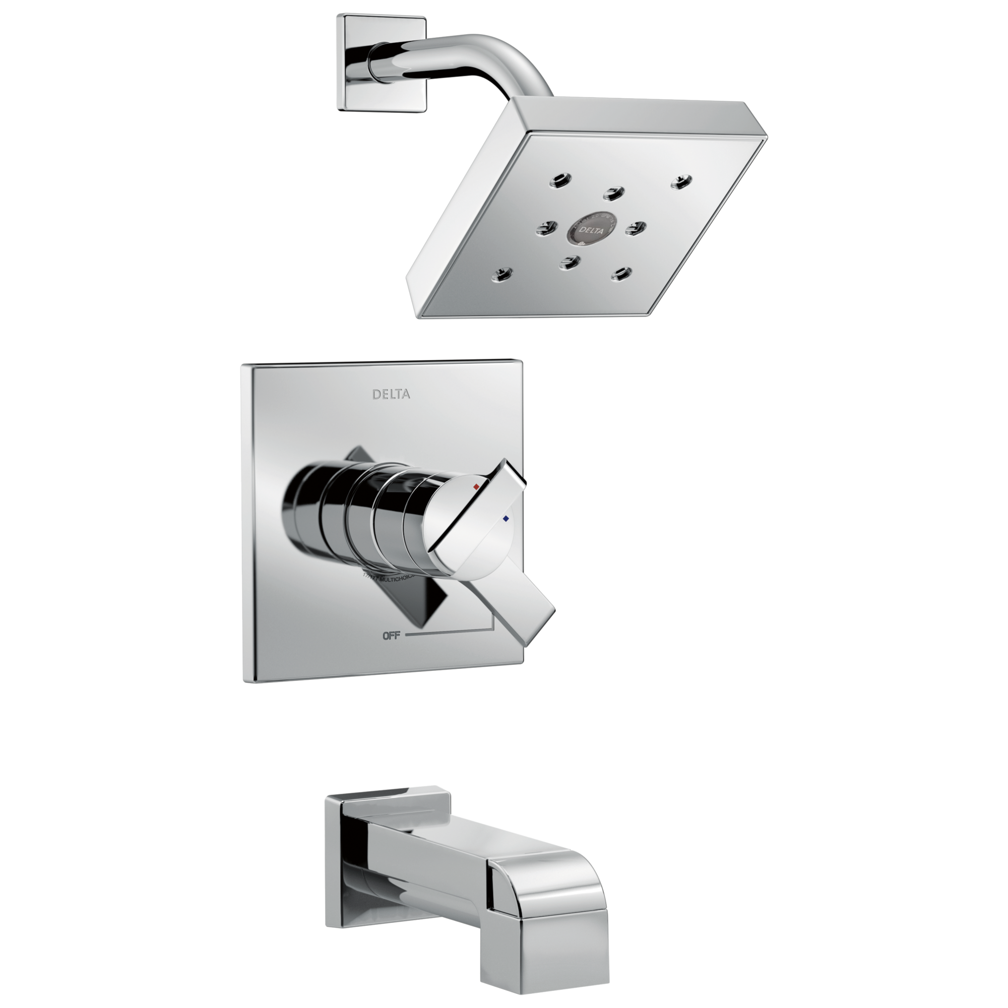 Delta - Monitor® 17 Series H2Okinetic® Tub & Shower Trim - Chrome - T17467