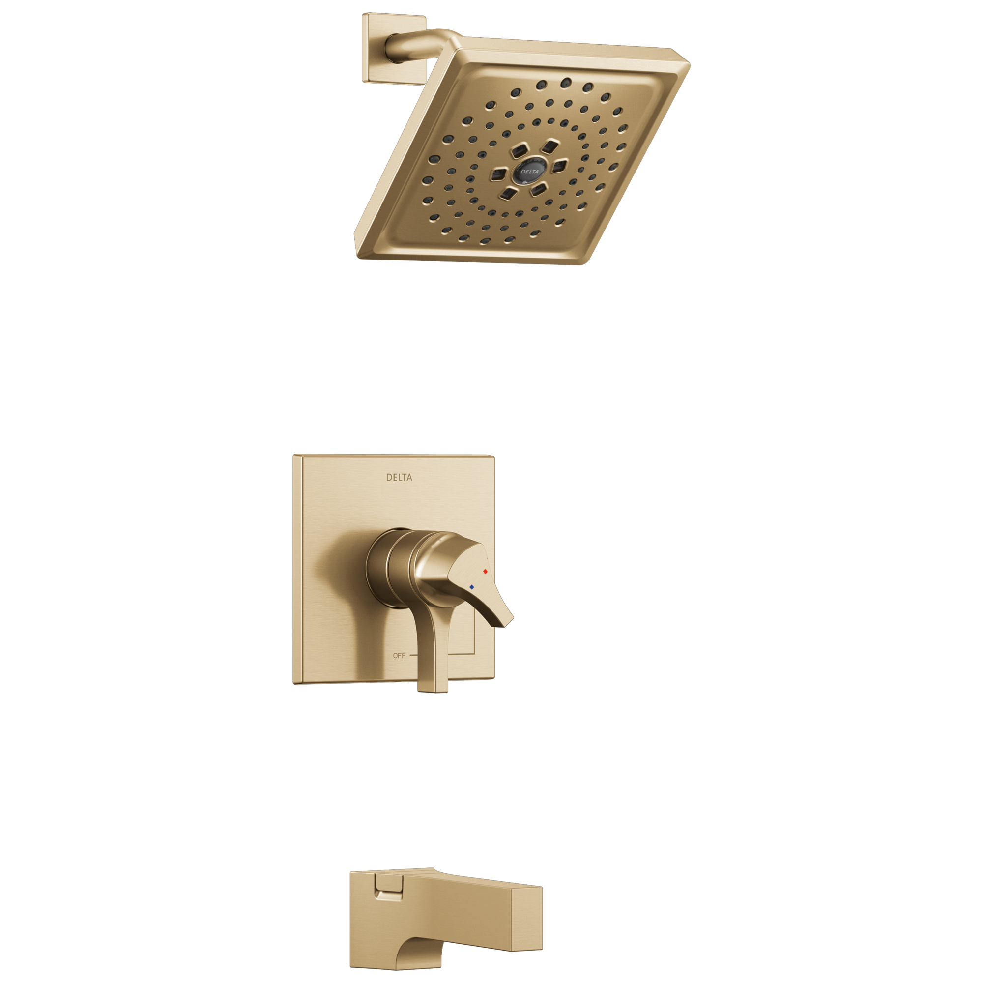 Delta - Monitor® 17 Series H2OKinetic® Tub & Shower Trim - Champagne Bronze - T17474-CZ