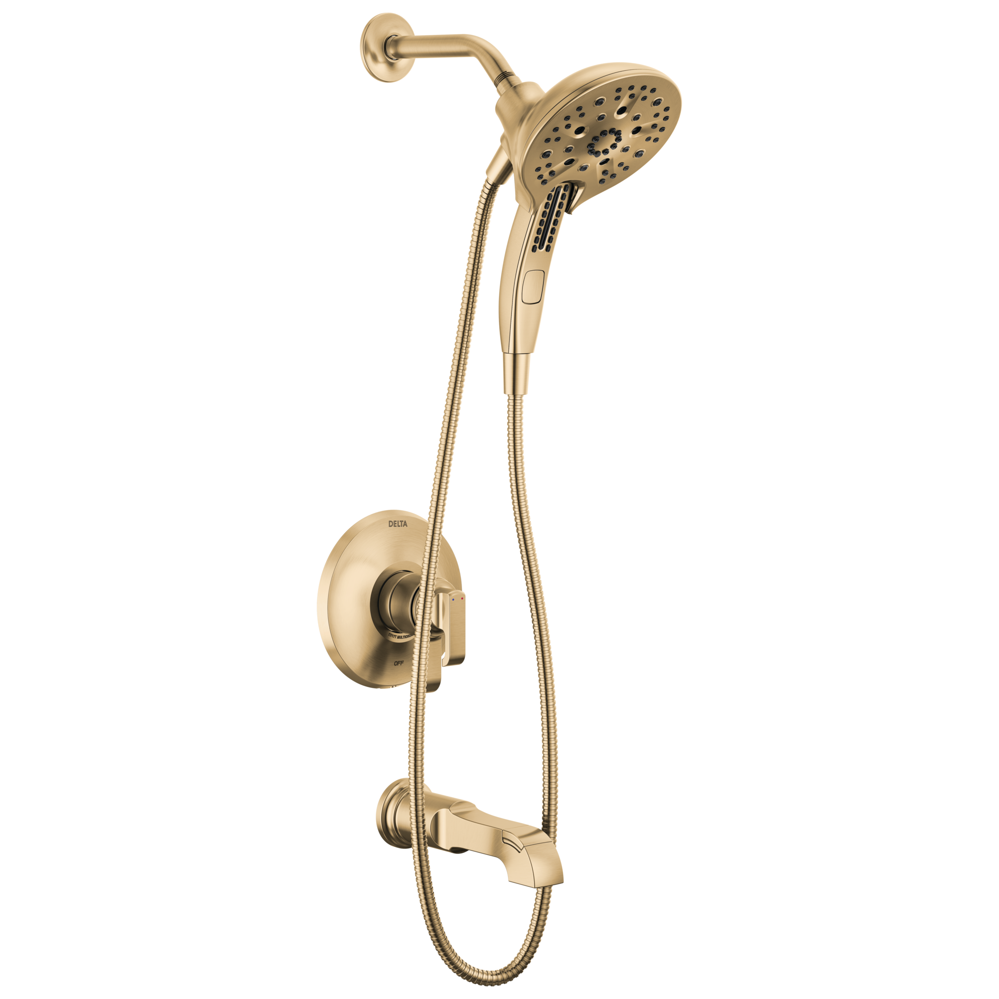 Delta - 17 Series Tub Shower Trim - Lumicoat® Champagne Bronze - T17489-CZ-PR