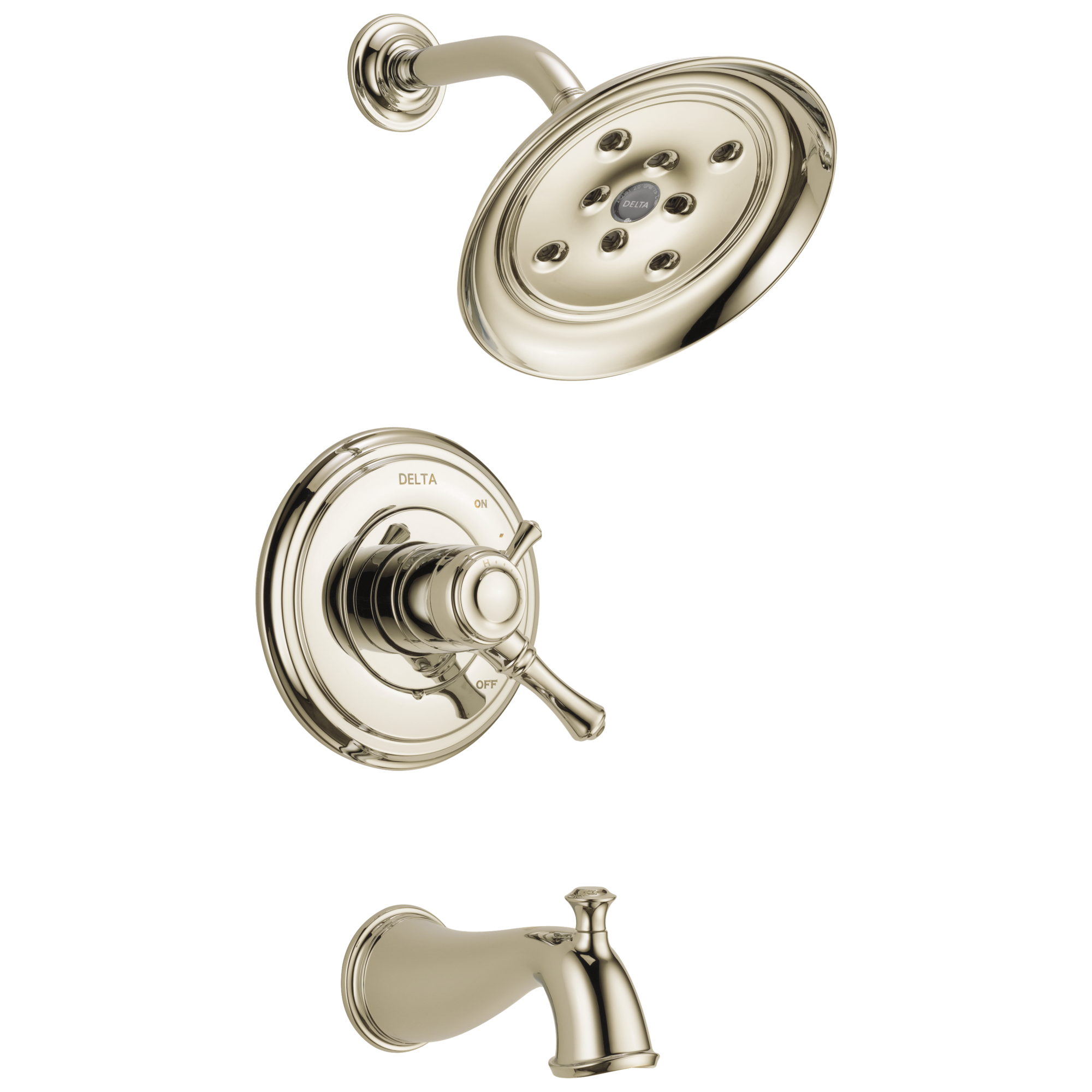 Delta - Monitor® 17 Series H2OKinetic® Tub & Shower Trim - Polished Nickel - T17497-PN