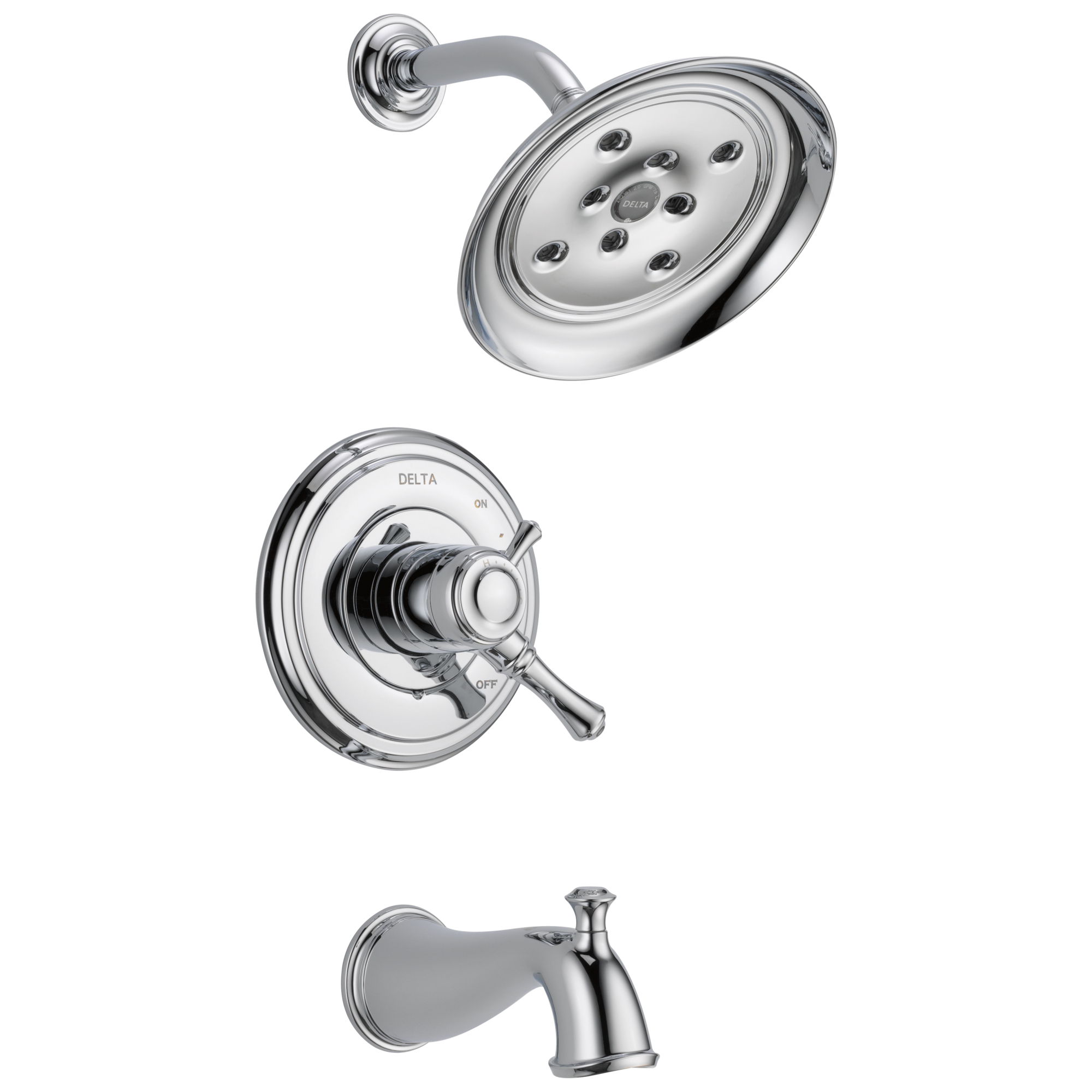 Delta - Monitor® 17 Series H2OKinetic® Tub & Shower Trim - Chrome - T17497