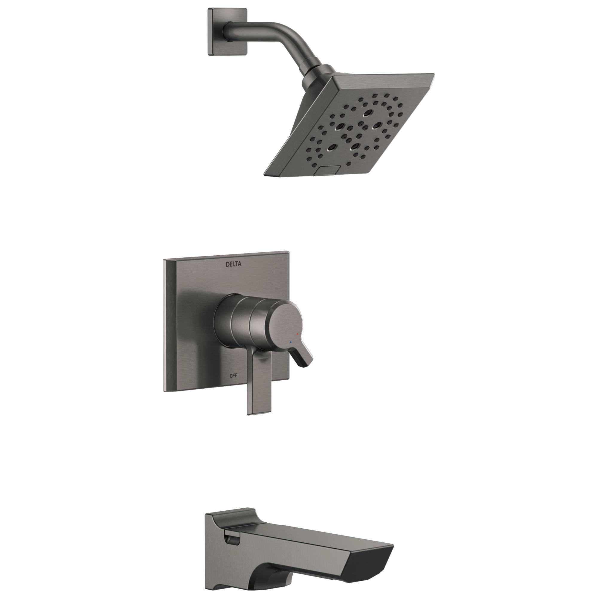 Delta - Monitor® 17 Series H2OKinetic® Tub and Shower Trim - Lumicoat® Black Stainless - T17499-KS-PR