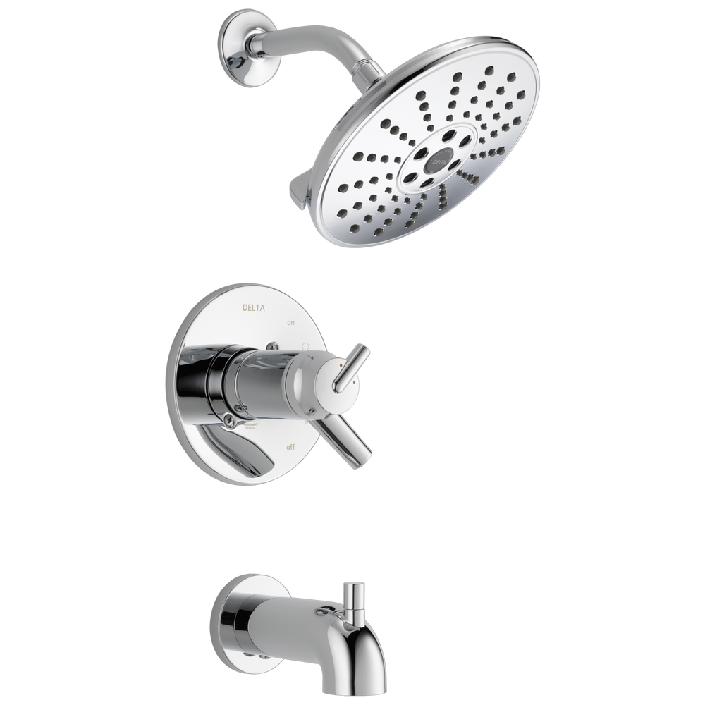 Delta - TempAssure® 17T Series H2OKinetic® Tub & Shower Trim - Chrome - T17T459-H2O