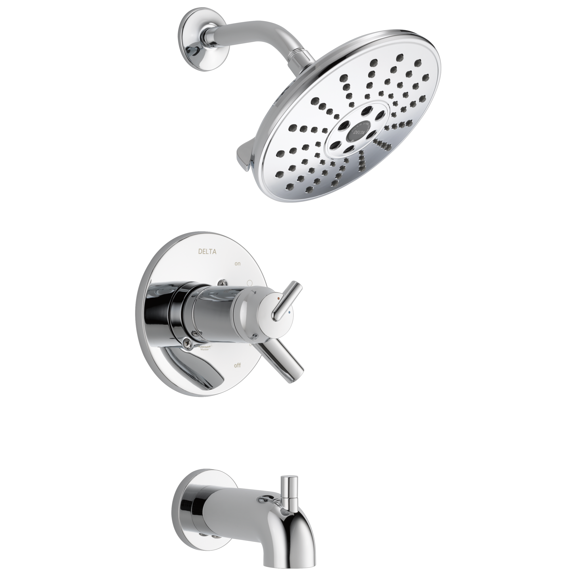 Delta - TempAssure® 17T Series H2OKinetic® Tub & Shower Trim - Chrome - T17T459-H2O