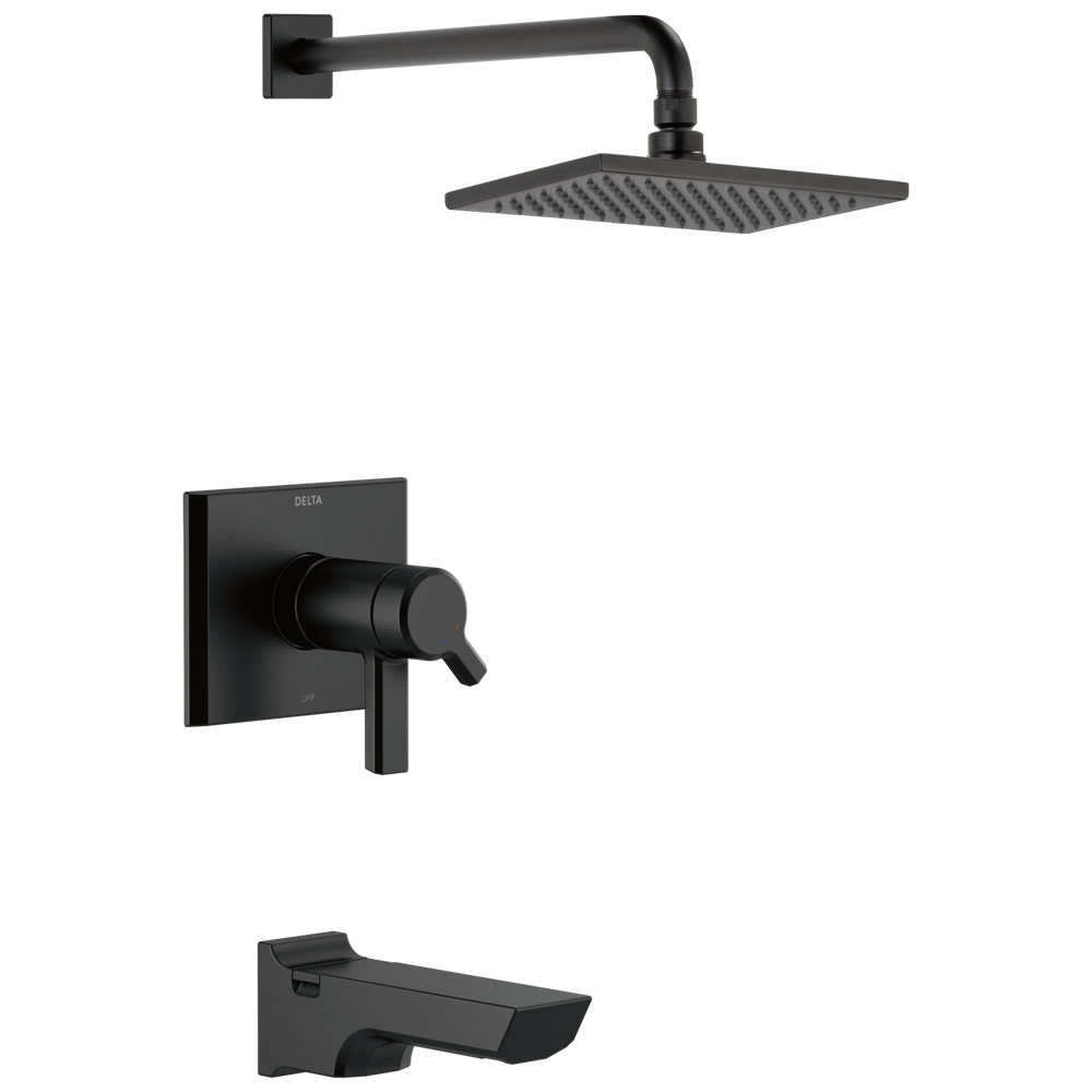 Delta - TempAssure® 17T Series H2OKinetic® Tub & Shower Trim - Matte Black - T17T499-BL