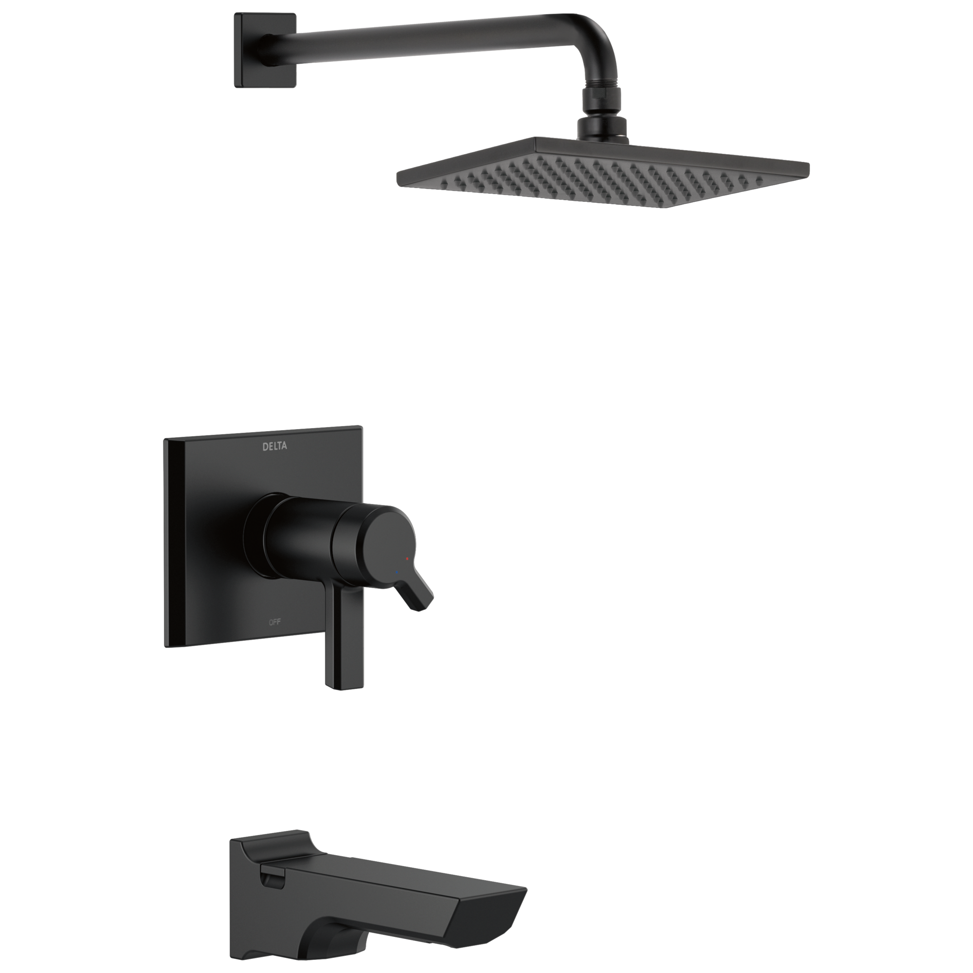 Delta - TempAssure® 17T Series H2OKinetic® Tub & Shower Trim - Matte Black - T17T499-BL