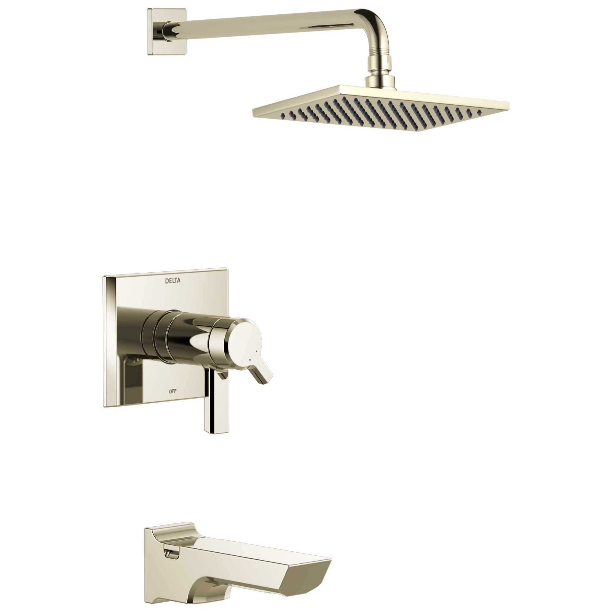 Delta - TempAssure® 17T Series H2OKinetic® Tub & Shower Trim - Lumicoat® Polished Nickel - T17T499-PN-PR