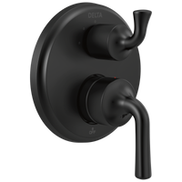 Delta - Two-Handle Monitor® 14 Series Valve Trim with 3-Setting Integrated Diverter - Matte Black - T24833-BL