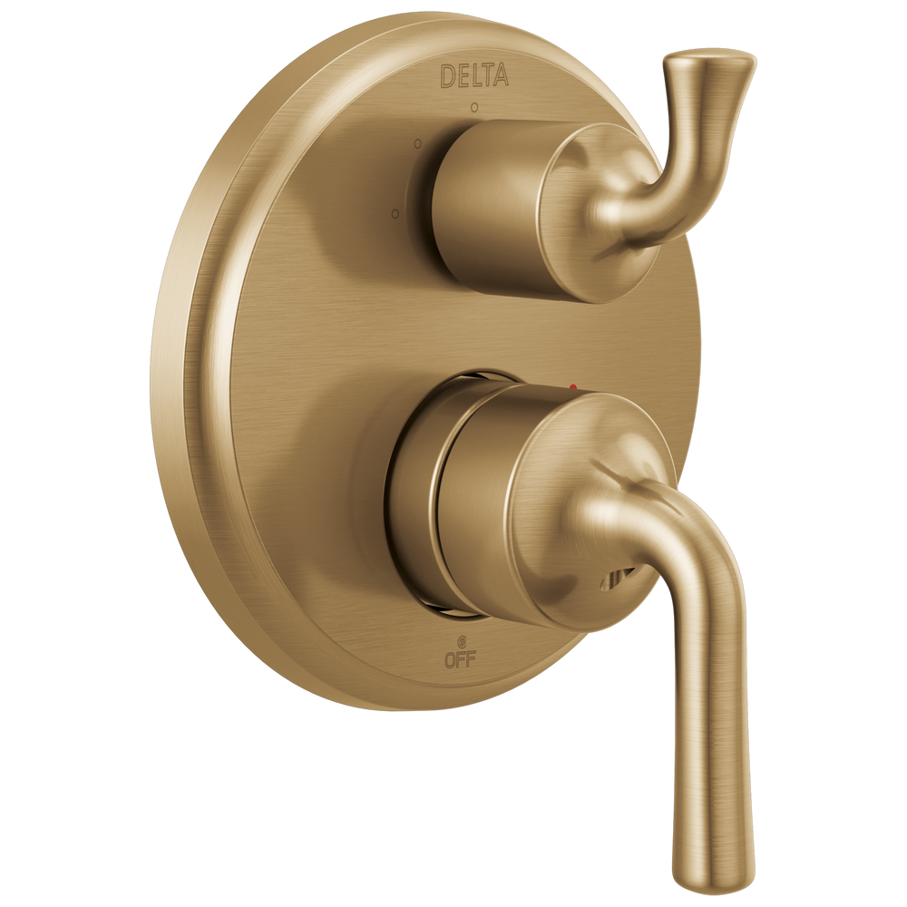 Delta - Two-Handle Monitor® 14 Series Valve Trim with 3-Setting Integrated Diverter - Champagne Bronze - T24833-CZ