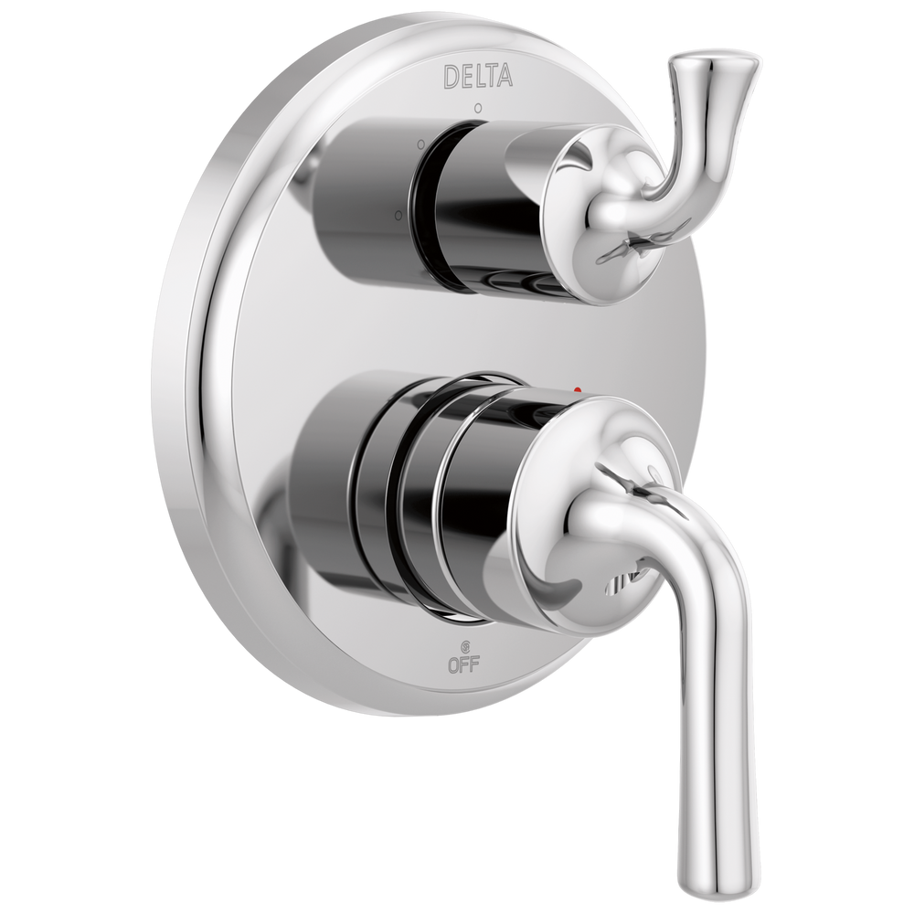 Delta - Two-Handle Monitor® 14 Series Valve Trim with 3-Setting Integrated Diverter - Chrome - T24833