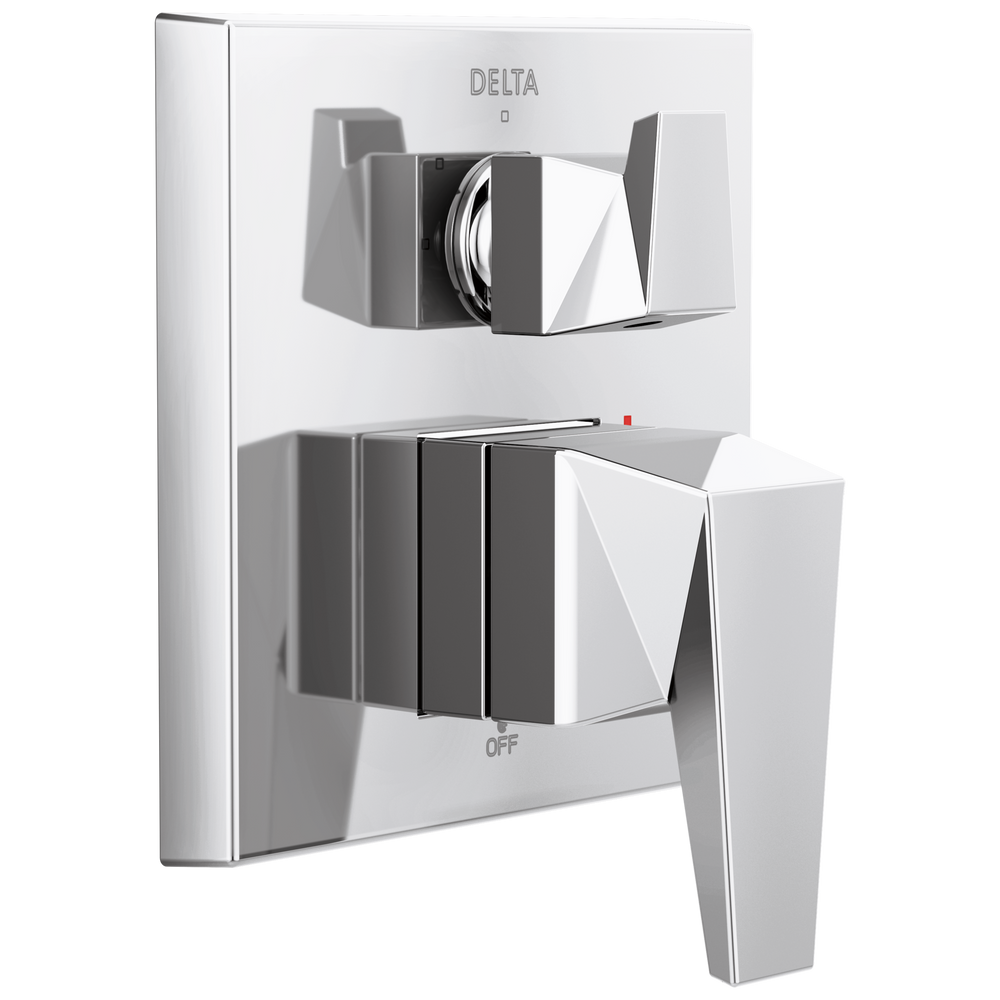 Delta - Two-Handle Monitor 14 Series Valve Trim with 3-Setting Diverter - Lumicoat® Chrome - T24843-PR