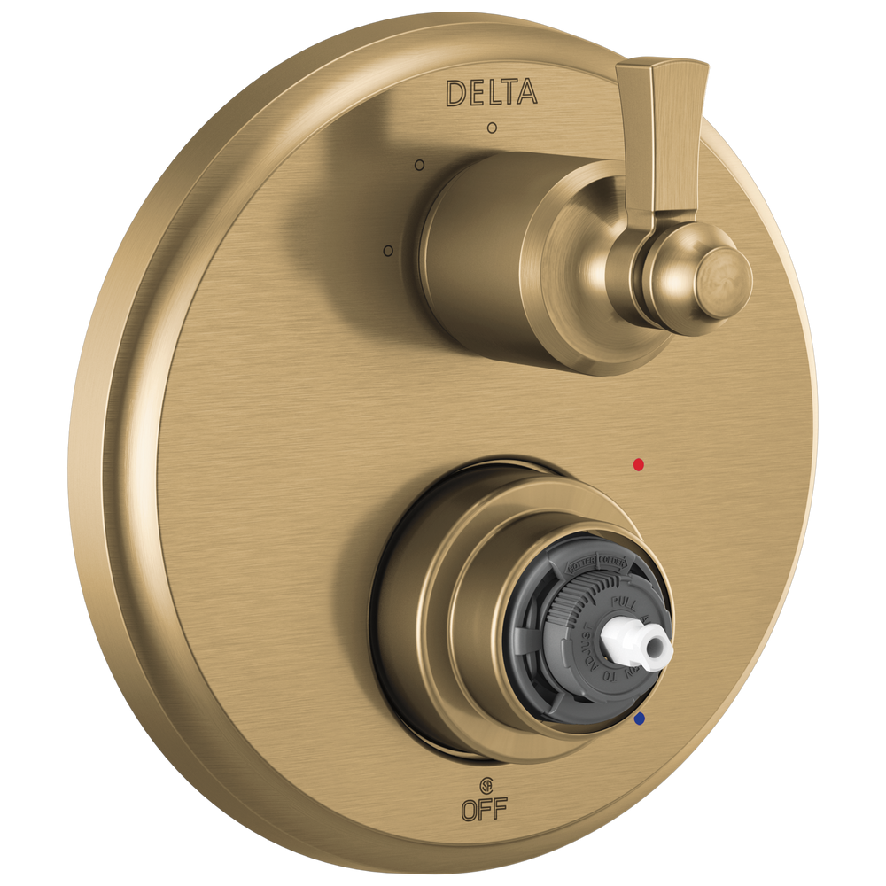 Delta - Traditional 2-Handle Monitor 14 Series Valve Trim with 3 Setting Diverter - Champagne Bronze - T24856-CZLHP