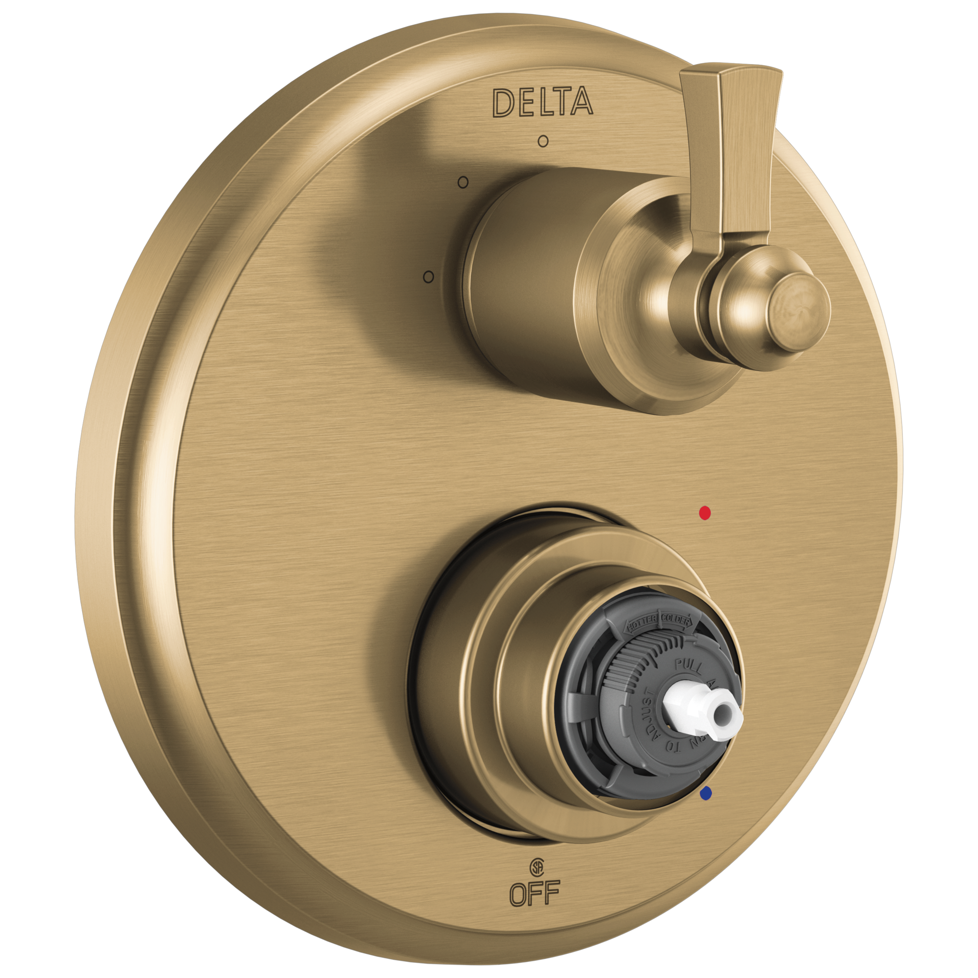 Delta - Traditional 2-Handle Monitor 14 Series Valve Trim with 3 Setting Diverter - Champagne Bronze - T24856-CZLHP