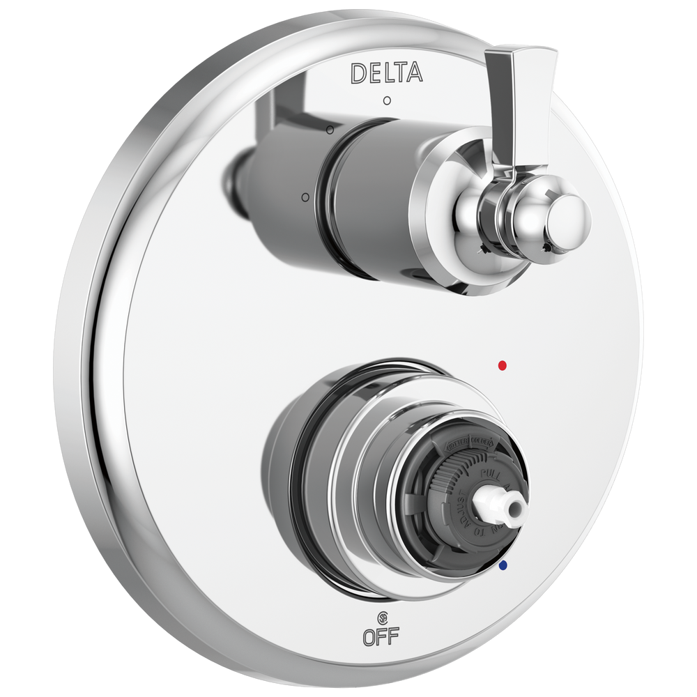 Delta - Traditional 2-Handle Monitor 14 Series Valve Trim with 3 Setting Diverter - Chrome - T24856-LHP