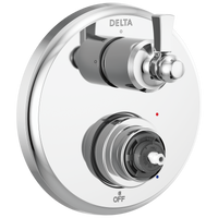 Delta - Traditional 2-Handle Monitor 14 Series Valve Trim with 3 Setting Diverter - Chrome - T24856-LHP