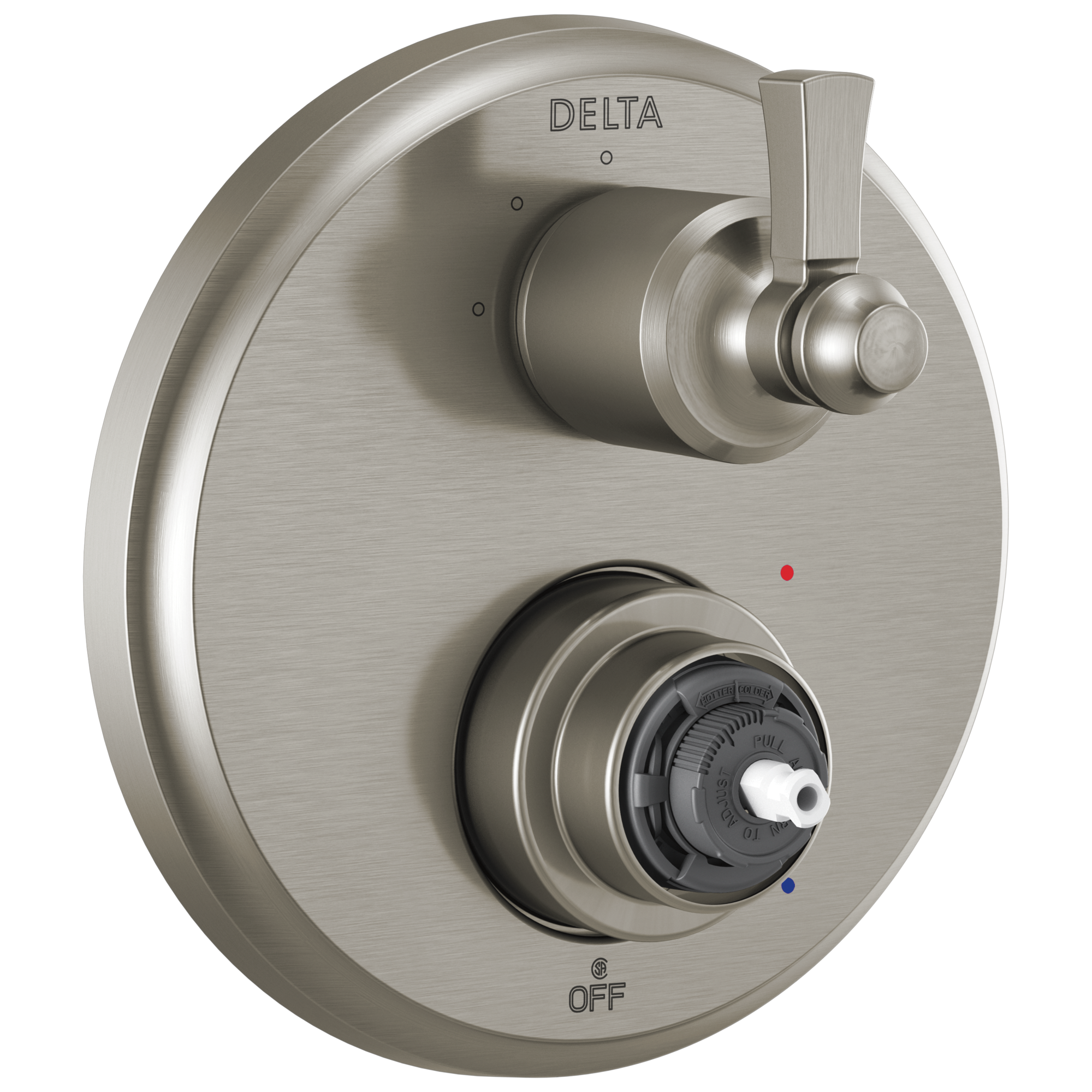 Delta - Traditional 2-Handle Monitor 14 Series Valve Trim with 3 Setting Diverter - Stainless - T24856-SSLHP