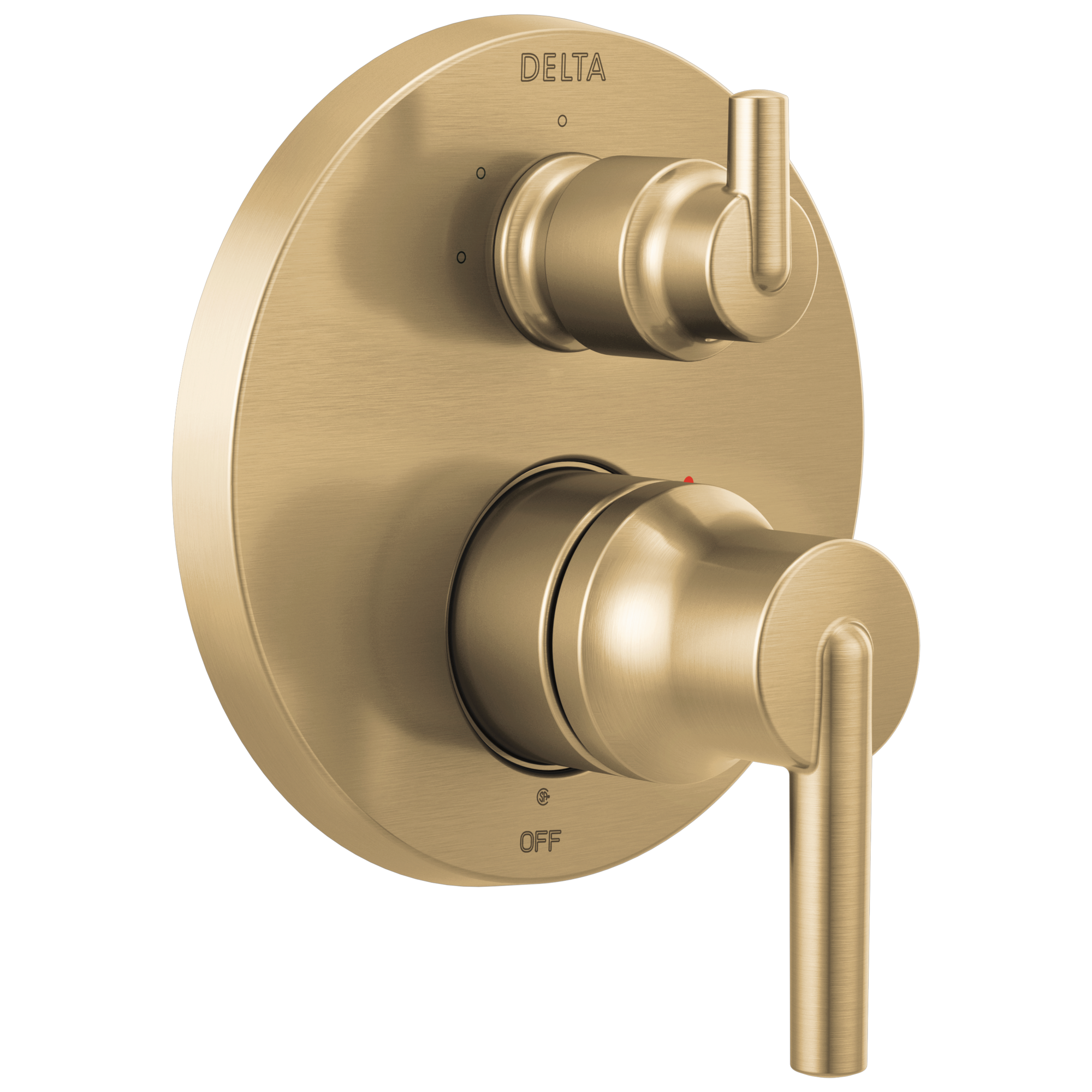 Delta - Contemporary Two Handle Monitor® 14 Series Valve Trim with 3-Setting Integrated Diverter - Champagne Bronze - T24859-CZ