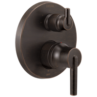 Delta - Contemporary Two Handle Monitor® 14 Series Valve Trim with 3-Setting Integrated Diverter - Venetian Bronze - T24859-RB