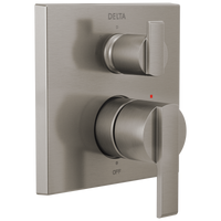 Delta - Angular Modern Monitor® 14 Series Valve Trim with 3-Setting Integrated Diverter - Stainless - T24867-SS