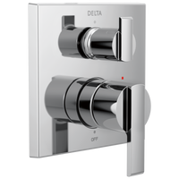 Delta - Angular Modern Monitor® 14 Series Valve Trim with 3-Setting Integrated Diverter - Chrome - T24867