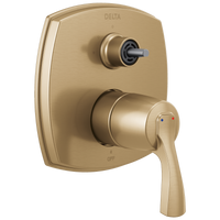 Delta - 14 Series Integrated Diverter Trim with Three Function Diverter Less Diverter Handle - Lumicoat® Champagne Bronze - T24876-CZ-PR-LHP