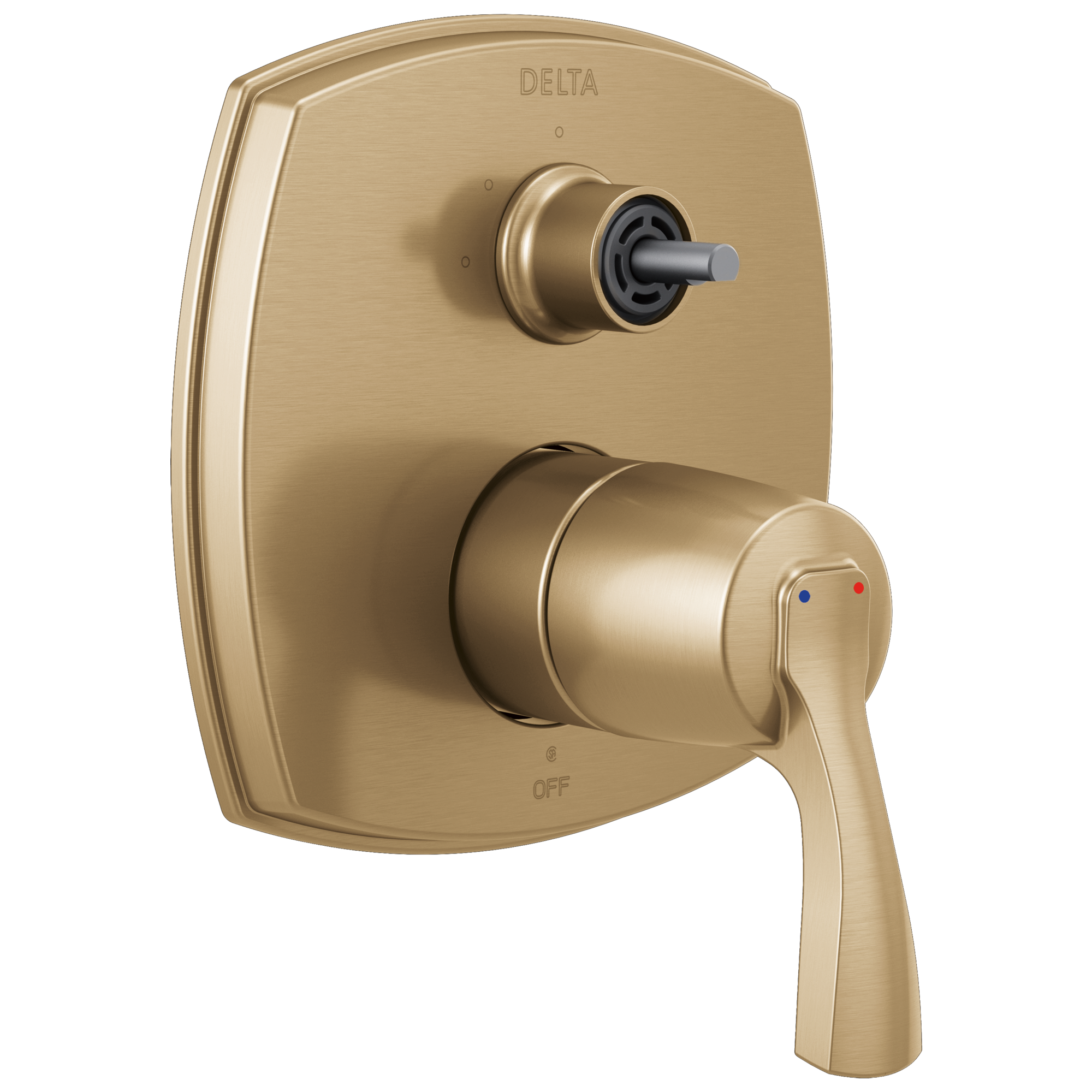 Delta - 14 Series Integrated Diverter Trim with Three Function Diverter Less Diverter Handle - Lumicoat® Champagne Bronze - T24876-CZ-PR-LHP