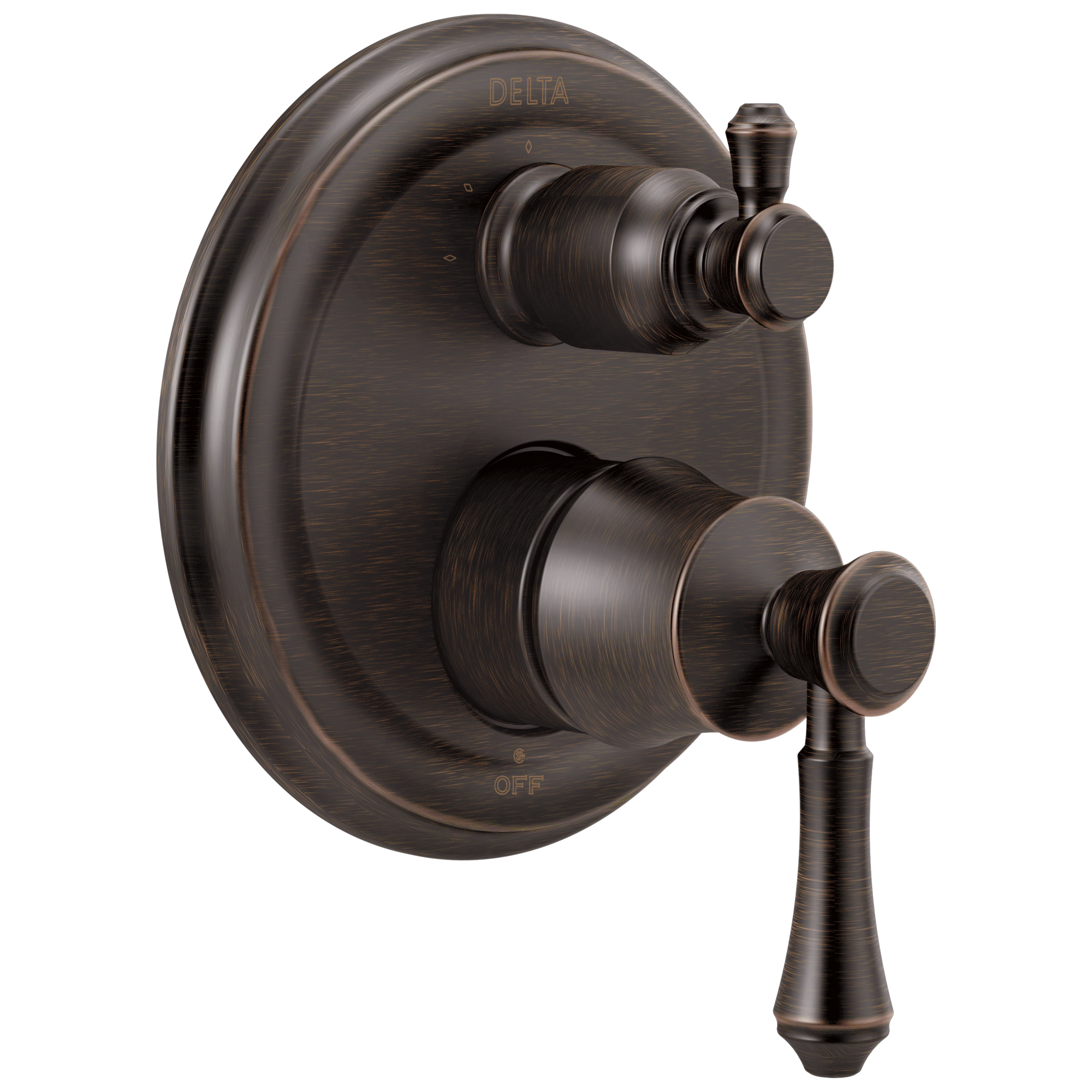 Delta - Traditional 2-Handle Monitor® 14 Series Valve Trim with 3-Setting Integrated Diverter - Venetian Bronze - T24897-RB