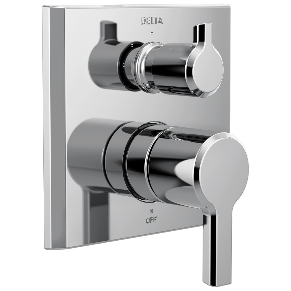 Delta - Monitor® 14 Series Valve Trim with 3-Setting Integrated Diverter - Lumicoat® Chrome - T24899-PR