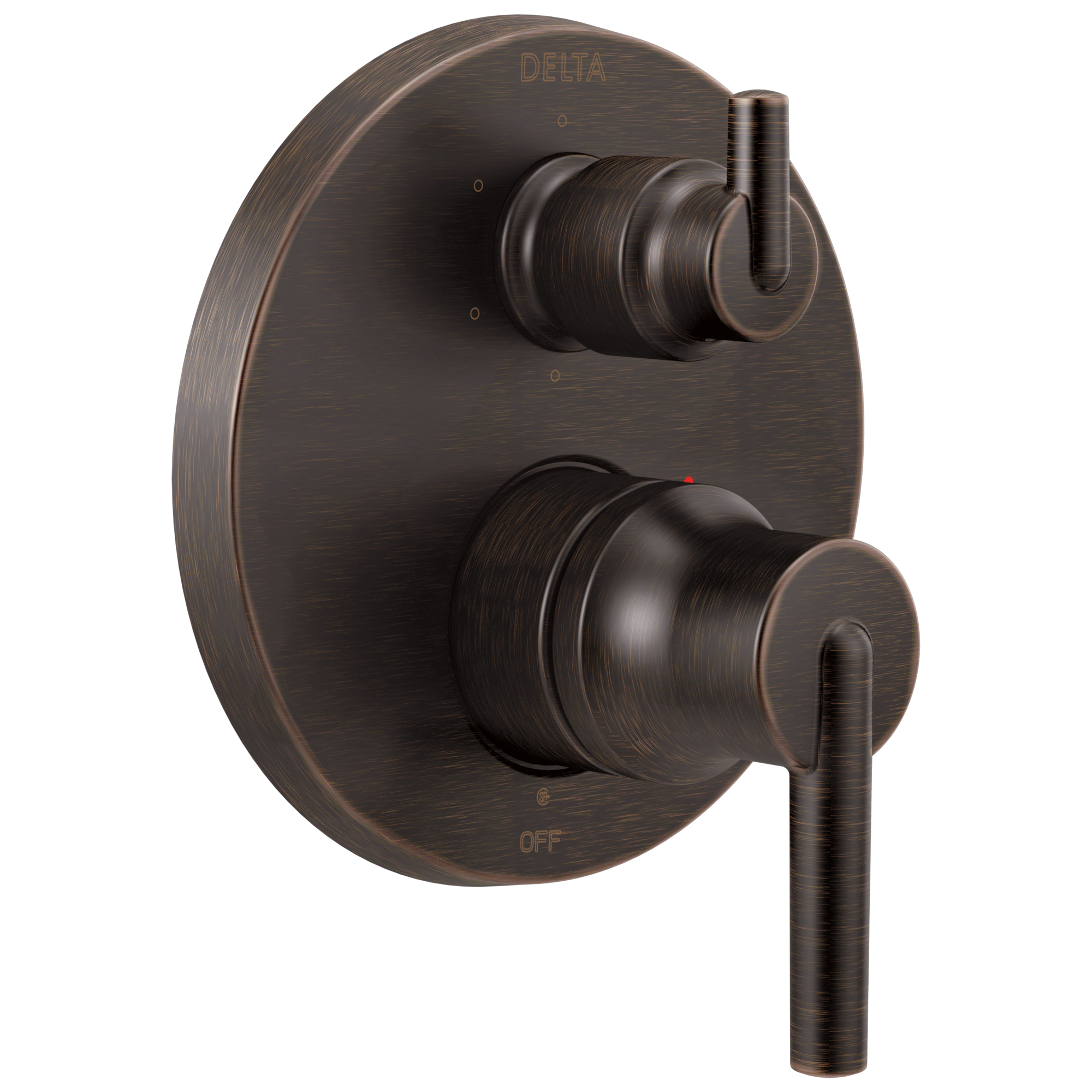 Delta - Contemporary Two Handle Monitor® 14 Series Valve Trim with 6-Setting Integrated Diverter - Venetian Bronze - T24959-RB