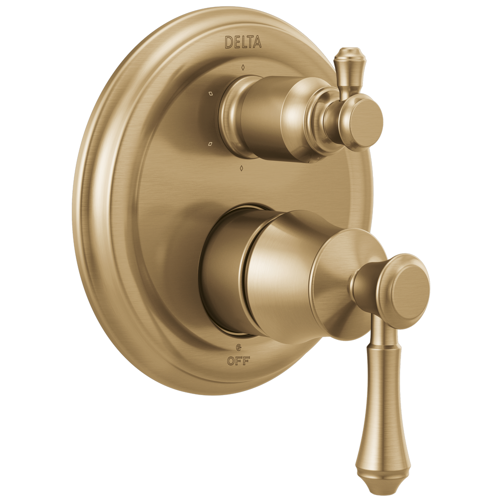 Delta - Traditional 2-Handle Monitor® 14 Series Valve Trim with 6-Setting Integrated Diverter - Champagne Bronze - T24997-CZ