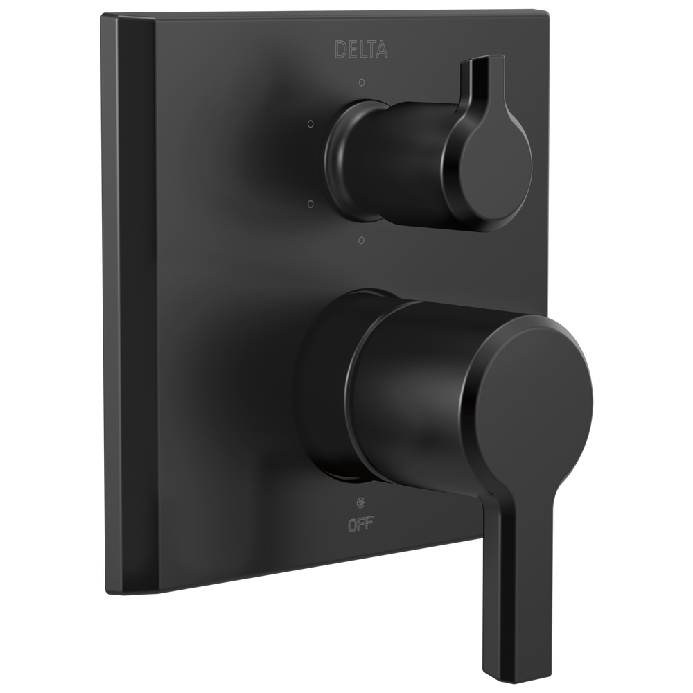 Delta - Monitor® 14 Series Valve Trim with 6-Setting Integrated Diverter - Matte Black - T24999-BL