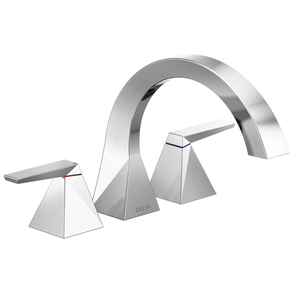 Delta - Two-Handle Roman Tub Trim - Lumicoat® Chrome - T2746-PR