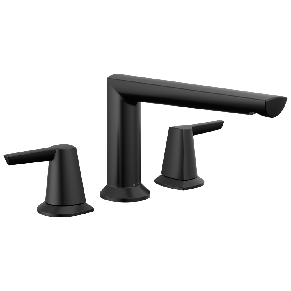 Delta - 3-Hole Roman Tub Trim - Matte Black - T2771-BL