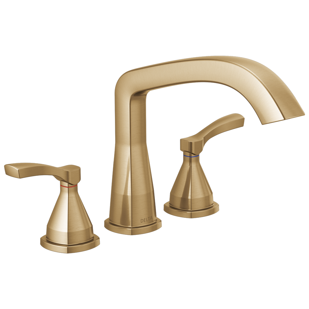 Delta - Three Hole Roman Tub Trim - Champagne Bronze - T2776-CZ