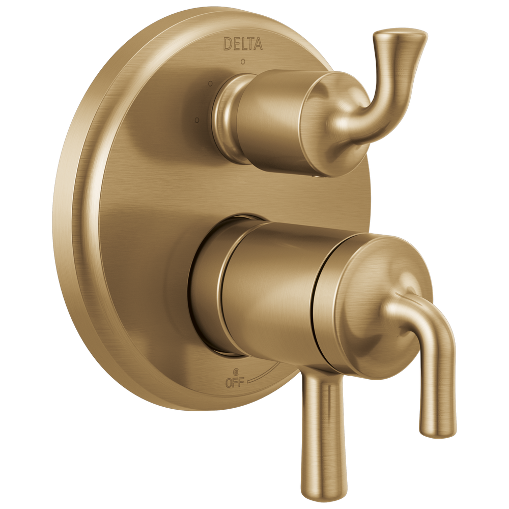 Delta - 2-Handle Monitor 17 Series Valve Trim with 3- or 6- Setting Diverter - Champagne Bronze - T27833-CZ