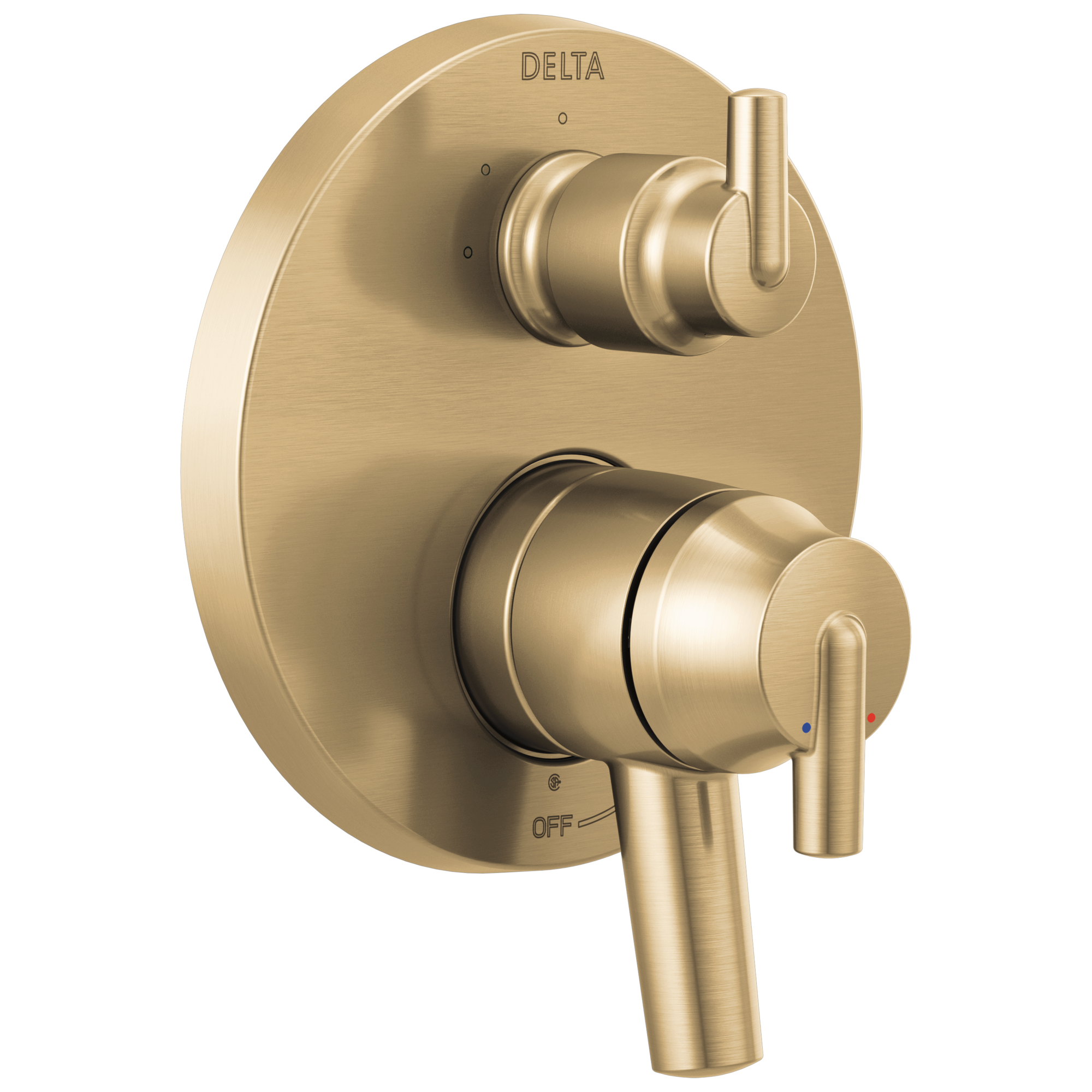 Delta - Contemporary Two Handle Monitor® 17 Series Valve Trim with 3-Setting Integrated Diverter - Champagne Bronze - T27859-CZ