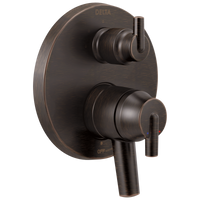 Delta - Contemporary Two Handle Monitor® 17 Series Valve Trim with 3-Setting Integrated Diverter - Venetian Bronze - T27859-RB