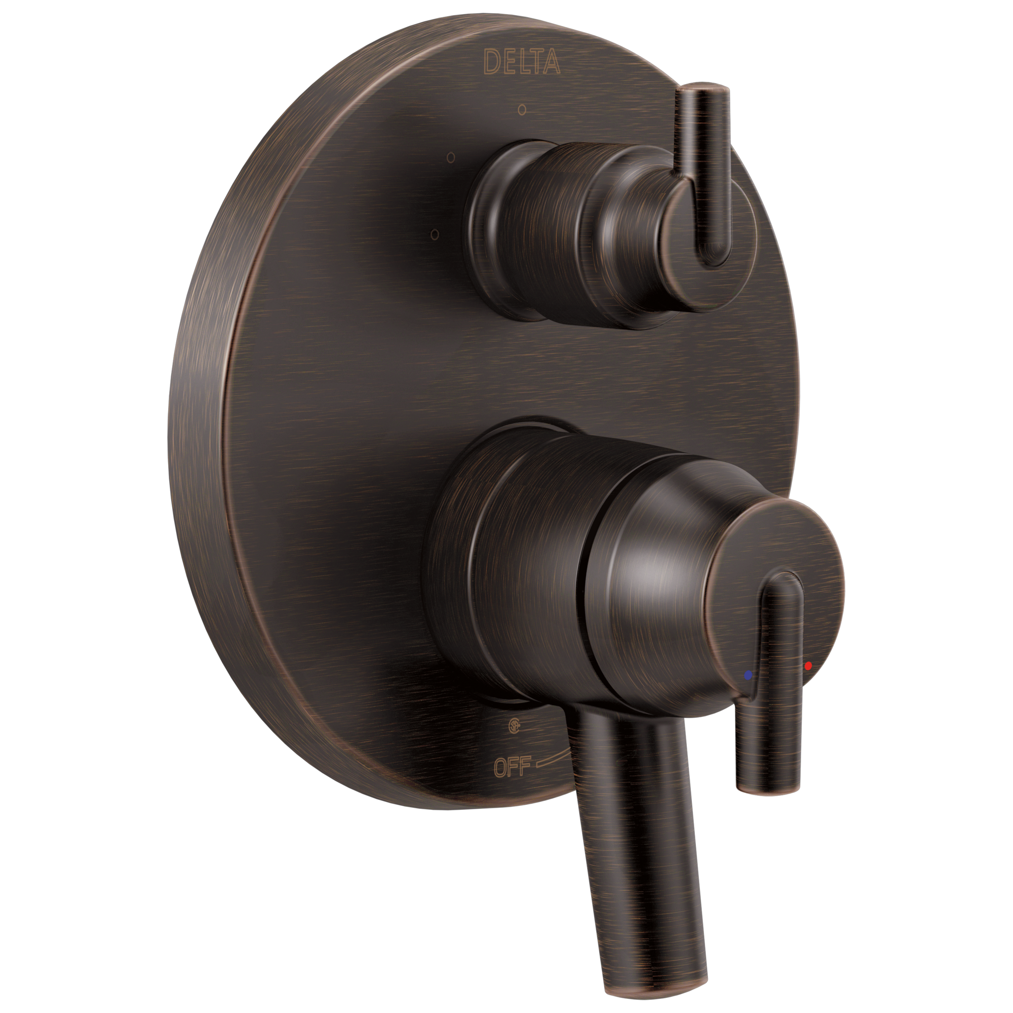 Delta - Contemporary Two Handle Monitor® 17 Series Valve Trim with 3-Setting Integrated Diverter - Venetian Bronze - T27859-RB