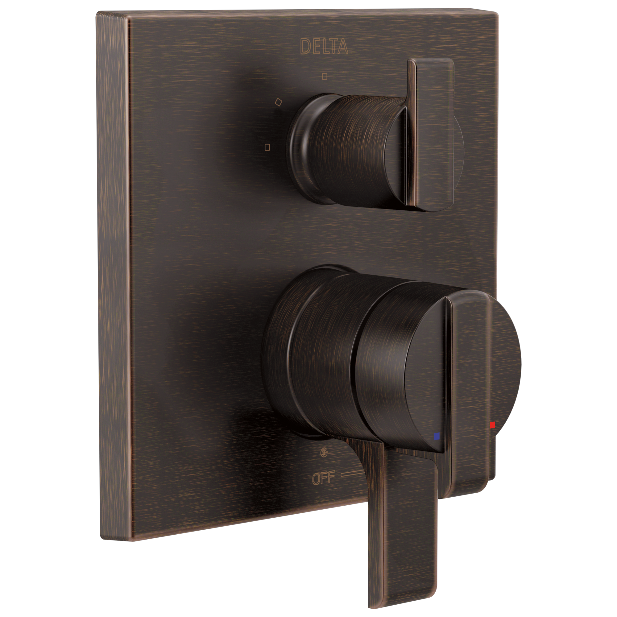 Delta - Angular Modern Monitor® 17 Series Valve Trim with 3-Setting Integrated Diverter - Venetian Bronze - T27867-RB