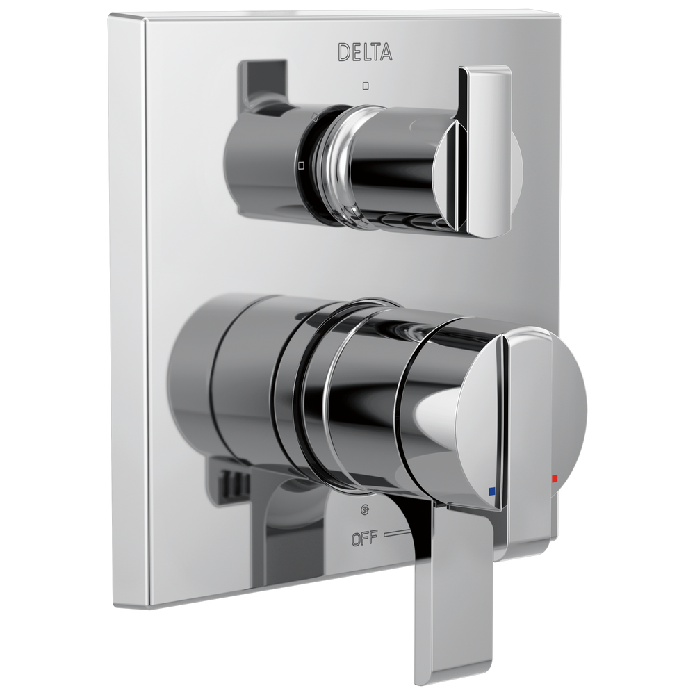 Delta - Angular Modern Monitor® 17 Series Valve Trim with 3-Setting Integrated Diverter - Chrome - T27867