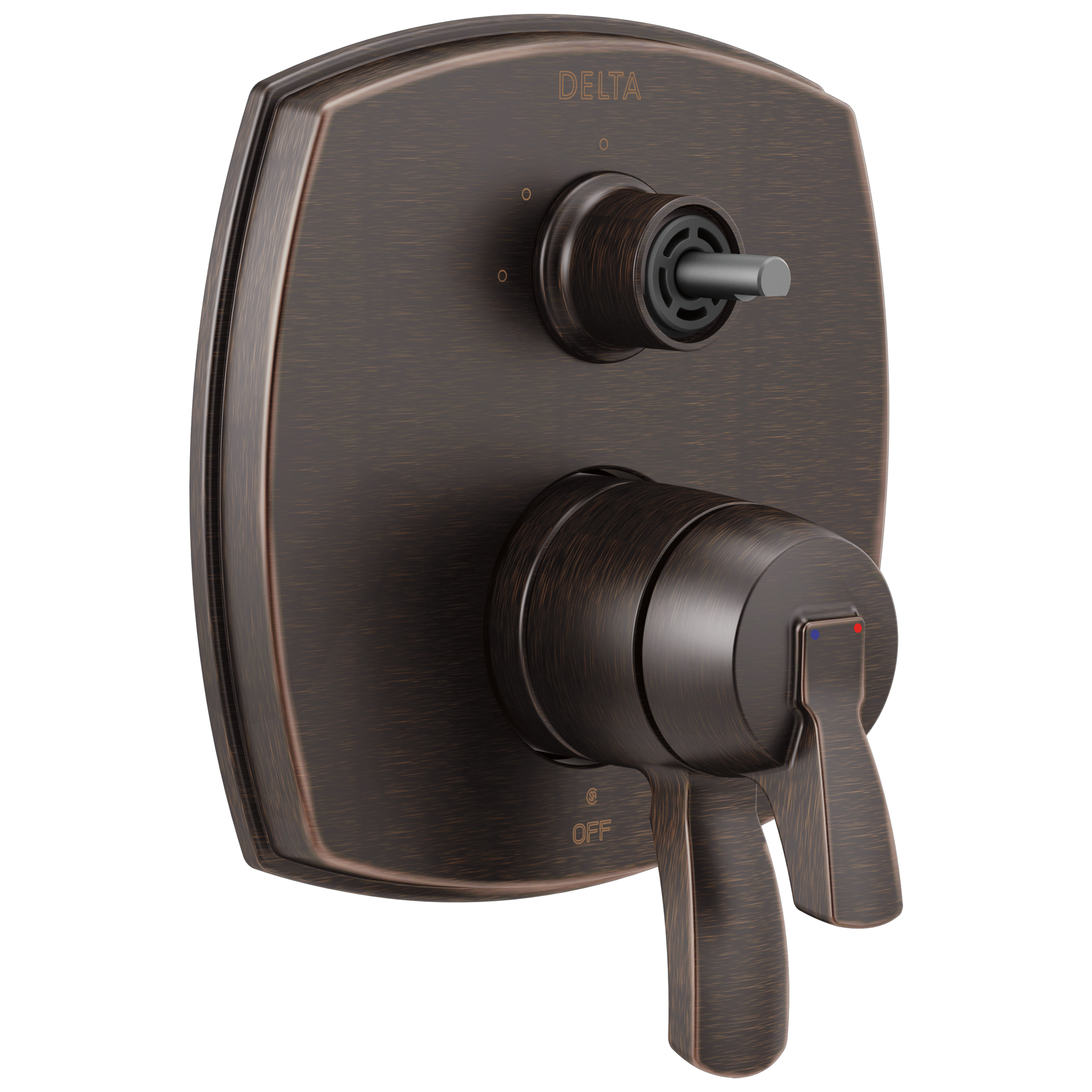 Delta - 17 Series Integrated Diverter Trim with Three Function Diverter Less Diverter Handle - Venetian Bronze - T27876-RBLHP