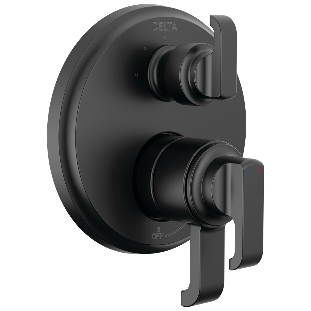 Delta - 17 Series Integrated Diverter Trim with 3-Setting - Matte Black - T27889-BL